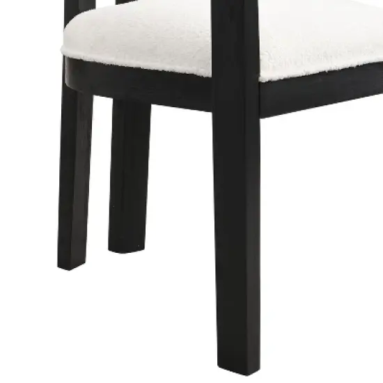 Christopher Knight Home Clarissa Rustic Upholstered Rubberwood Dining Chairs (Set of 2) image {7}