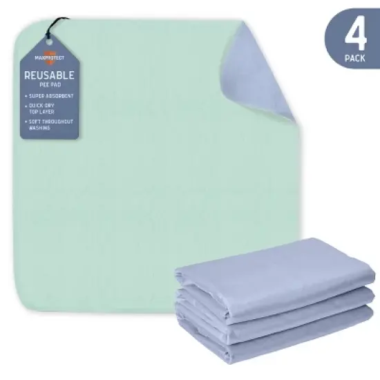 MaxProtect Reusable Pee Pads For Dogs, Training Underpads, Heavy-Duty Absorbency - 34" x 36" image {8}
