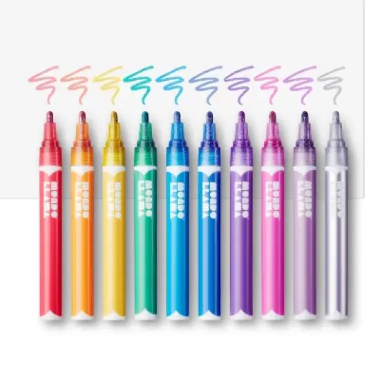 10ct Glitter Paint Markers Bullet Tip - Mondo Llama&trade; image {3}