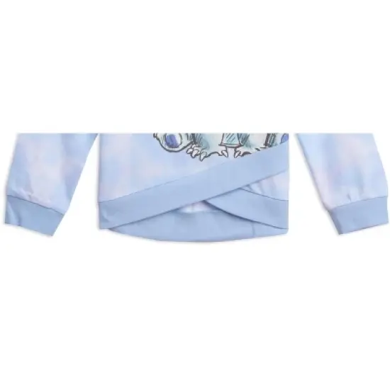 Disney Lilo & Stitch Girls French Terry Crossover Hoodie Toddler to Big Kid image {5}