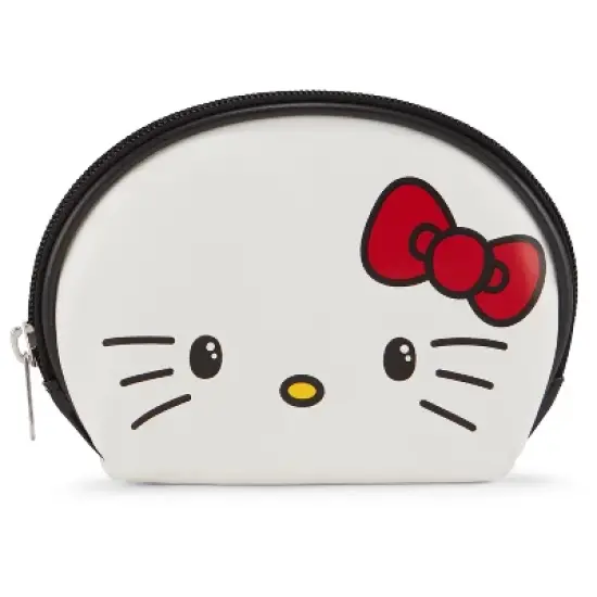 Hello Kitty 3 PC Cosmetic Case Set - Clear Black image {4}