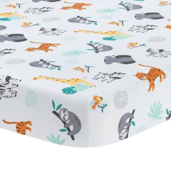 Lambs & Ivy Mighty Jungle Crib Bedding Set - 3pc image {3}