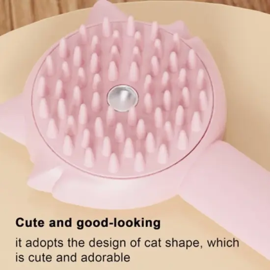BABYYER Pet Steam Brush Removes For Grooming - Comb For Puppies And Kittens Grooming Massage Cleaning Removal For Home Use Shower image {6}
