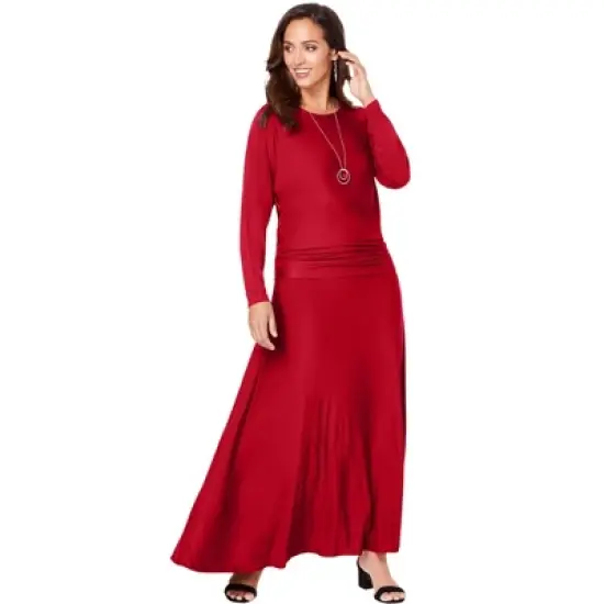 Jessica London Women&rsquo;s Plus Size 2=Piece Dolman Sleeve Skirt Set image {3}