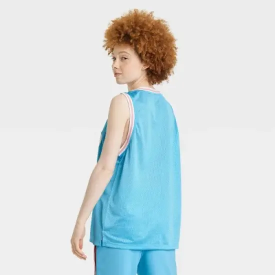 Pride Adult PH by The PHLUID Project Queer Basketball Jersey Tank Top - Blue image {1}