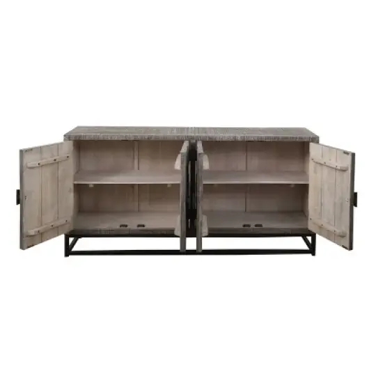 Cypress Creek 4 Doors Sideboard Gray - Treasure Trove Accents image {2}