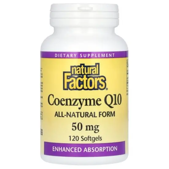 Natural Factors Coenzyme Q10, 50 mg, 120  Softgels image {3}