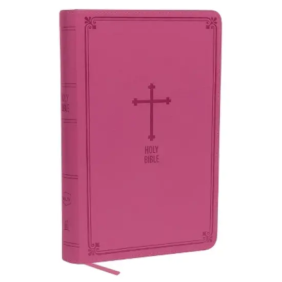 NKJV, Deluxe Gift Bible, Imitation Leather, Pink, Red Letter Edition - by  Thomas Nelson (Leather Bound) image {1}