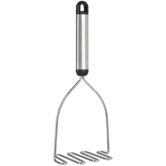 GoodCook Ready Wire Potato Masher: Stainless Steel & Plastic, Dishwasher-Safe, Black, 12" Length, 4" Width image {3}