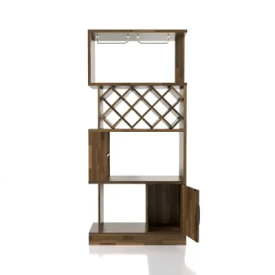 Wellster Wine Cabinet for 11 Wine Bottles and Stemware Rack - miBasics image {7}