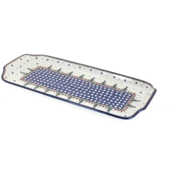 Blue Rose Polish Pottery 410 Ceramika Artystyczna Bread Tray image {11}
