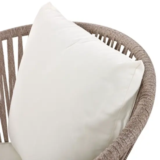 FIONECA 7-Piece Outdoor Patio Dining Set with Acacia Wood Tabletop & Metal Frame, All-Weather Chairs for Garden, Backyard, Balcony &uml;C Beige image {13}