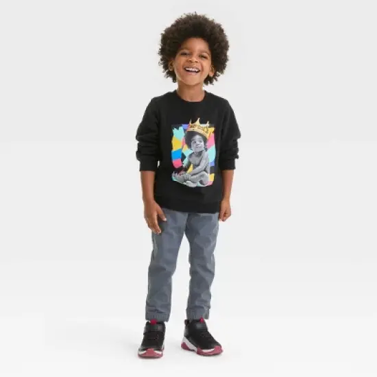 Toddler Boys' Merch Traffic Notorious Big Pullover Sweatshirt - Black image {2}