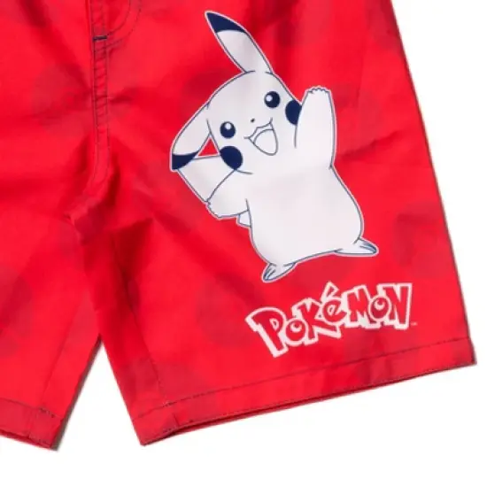 Pokemon Pikachu Rash Guard and Swim Trunks Little Kid to Big Kid  image {5}
