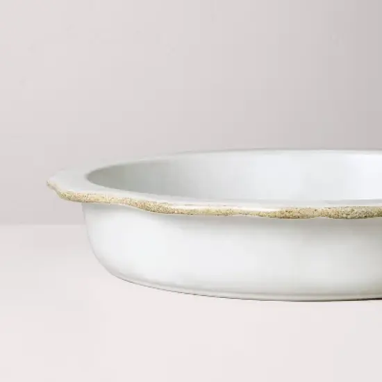 Carved Edge Pie Plate Cream - Hearth & Hand&trade; with Magnolia image {2}