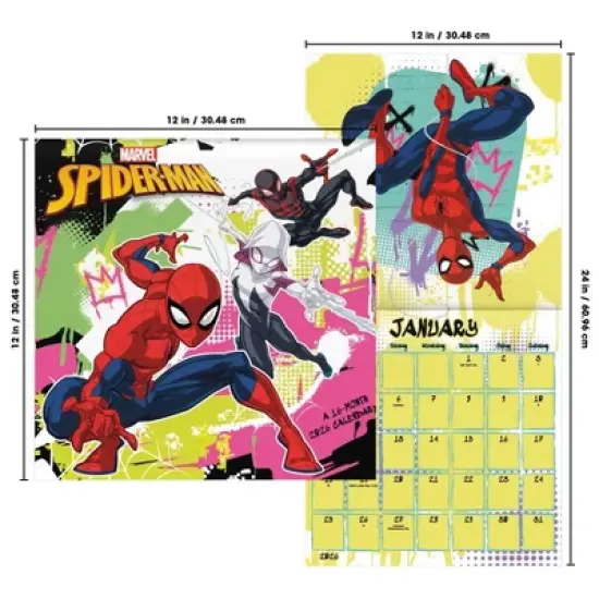 Marvel 2026 Spider-Man 12"x12" Wall Calendar image {6}