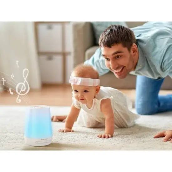 Momcozy Noise Machine for Baby Sleeping with Night Light - White image {8}