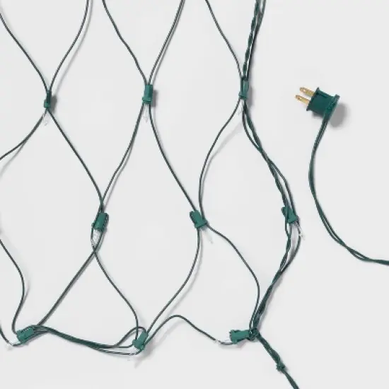 150ct 4'x6' Incandescent Mini Christmas Net Lights with Green Wire - Wondershop&trade; image {3}