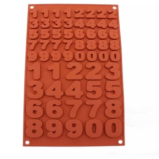 Silikomart Silicone Chocolate Mold, Numbers image {3}