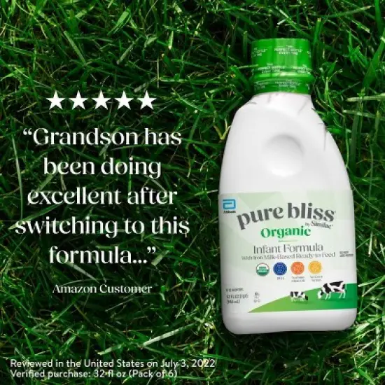 Similac Pure Bliss Organic Infant Formula Ready to Feed Bottle - 32 fl oz image {8}