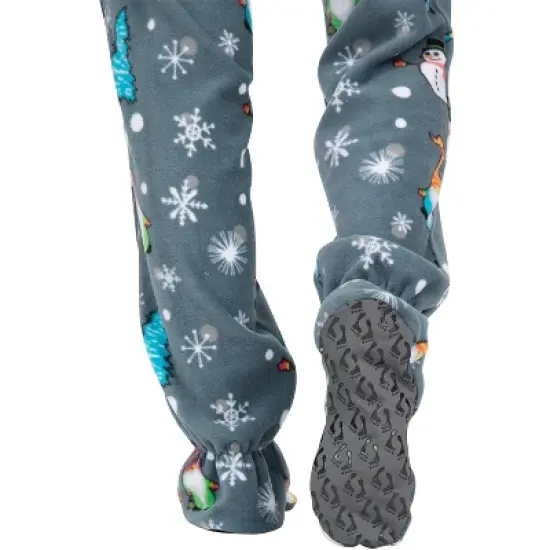 Footed Pajamas - Merry Gnomes Infant Hoodie Fleece Onesie image {3}