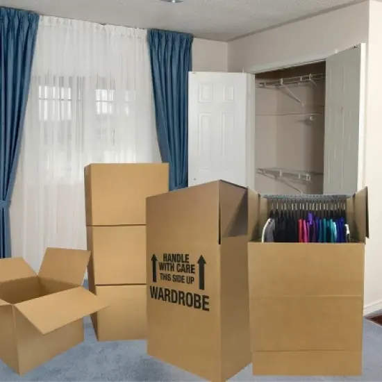 UBMOVE 3 Room Wardrobe Kit-3 with 36 Moving Boxes and Packing Supplies image {6}
