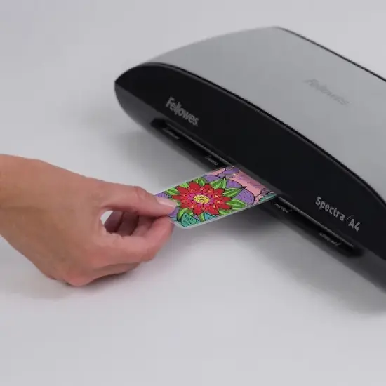 Fellowes Laminated Business Pouches Glossy 2-1/4"x3-3/4" 7mil 100/PK 52059 image {4}