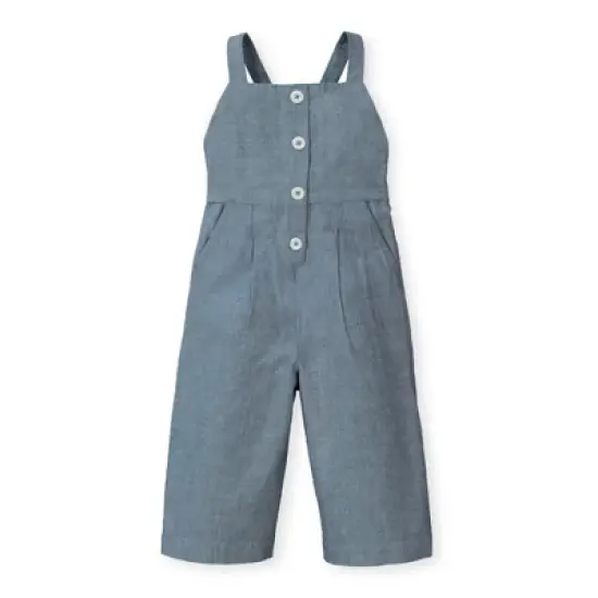 Hope & Henry Girls' Button Front Overall, Infant image {7}