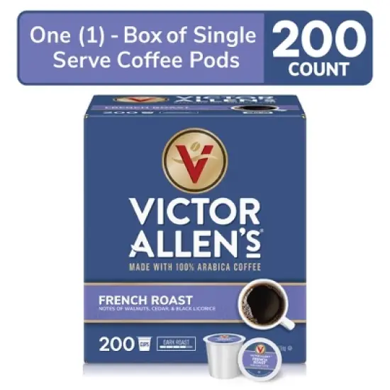 Victor Allen's Coffee French Roast Single Serve Coffee Pods, 200 Ct image {2}