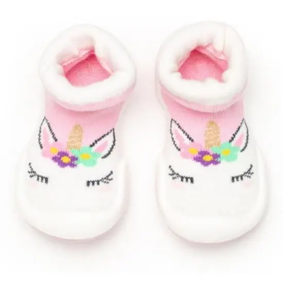 Komuello Baby Girl First Walk Sock Shoes Unicorn image {9}