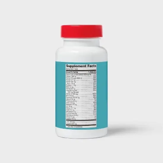 Men's 50+ Multi-Vitamin Tablets - 100ct - up&up&trade; image {2}