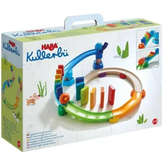 HABA Kulllerbu Kringel Domino Playset - 33 Piece Ball Track Starter Set image {11}