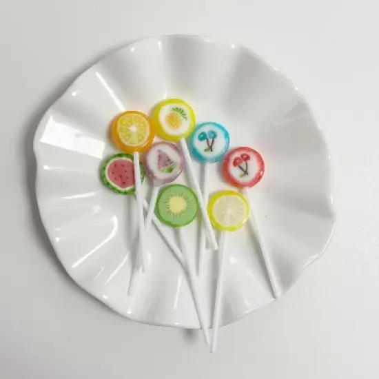 4E's Novelty Fruit Lollipops Bulk Set &ndash; 84 Individually Wrapped Suckers for Parties & Treat Bags, 1.1lb image {7}