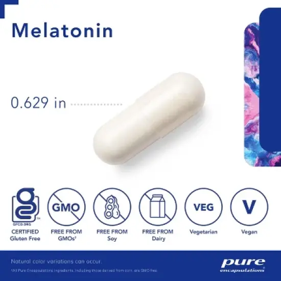 Pure Encapsulations Melatonin 3 mg - to Support Natural Sleeping & Relief of Occasional Sleeplessness - for Natural Sleep Support* image {2}