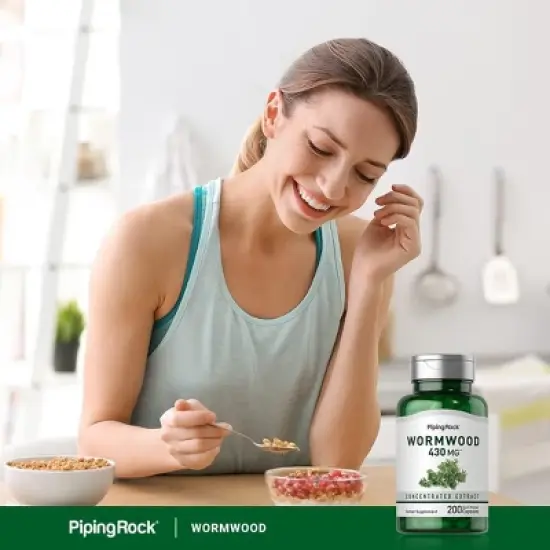 Piping Rock Wormwood 430 mg | 200 Capsules image {5}