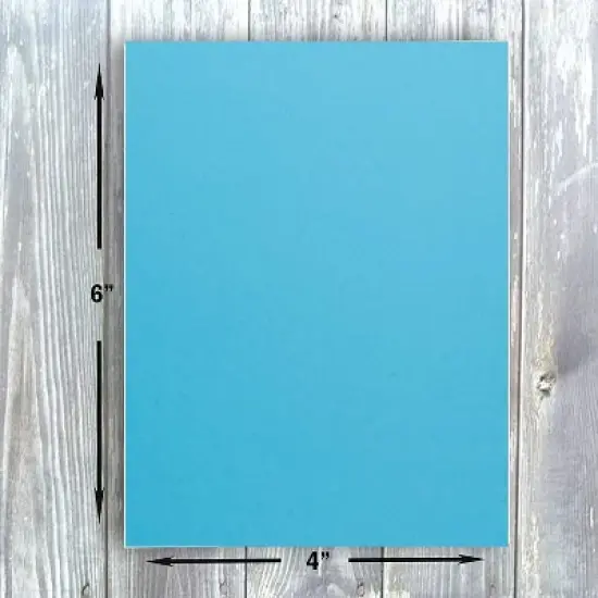 Hamilco Colored Scrapbook Cardstock Paper 4x6 Card Stock Paper 65 lb Cover 100 Pack (Electric Blue) image {2}