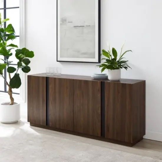 Contemporary Storage with 4 Doors Sideboard - Saracina Home image {1}