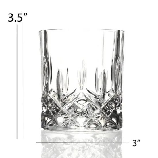 Lorren Home Trends Opera Crystal Double Old Fashionl set of 6 image {1}