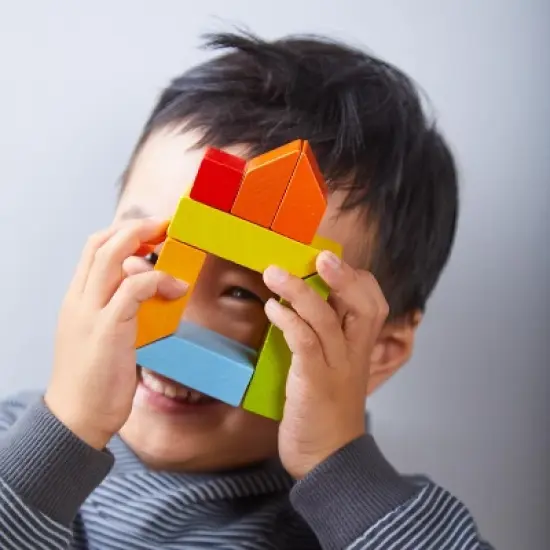 HABA 3D Arranging Game Creative Stones with 28 Wooden Blocks image {9}