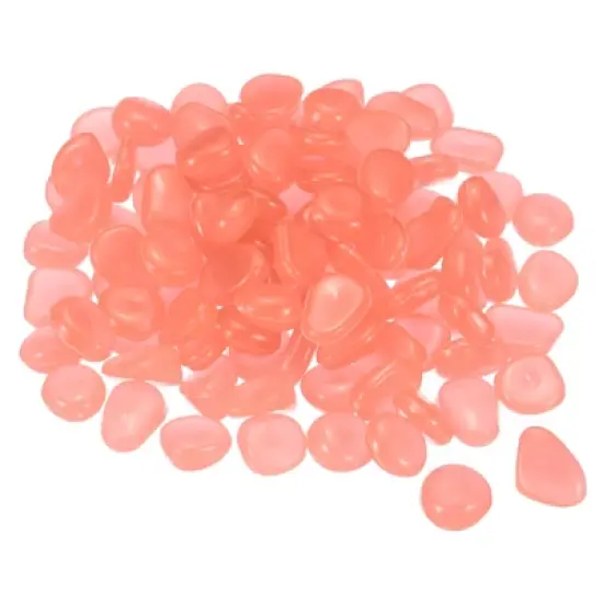 Unique Bargains Fish Tank Decoration Glowing Pebbles 8-11mm 300 Pcs image {8}
