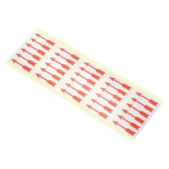 Unique Bargains Industrial Work Inspection Indicator Long Arrow Self-Adhesive Labels 1.5"x 0.4" Red image {7}