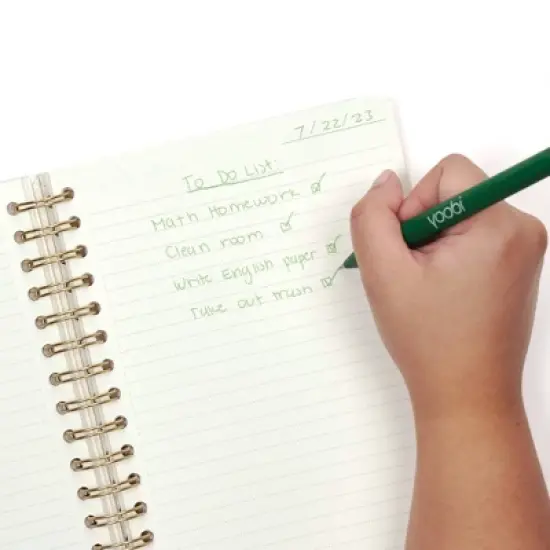 Yoobi Evolve 200pg Ruled Journal 6"x8" Spiral Navy Succulents image {5}