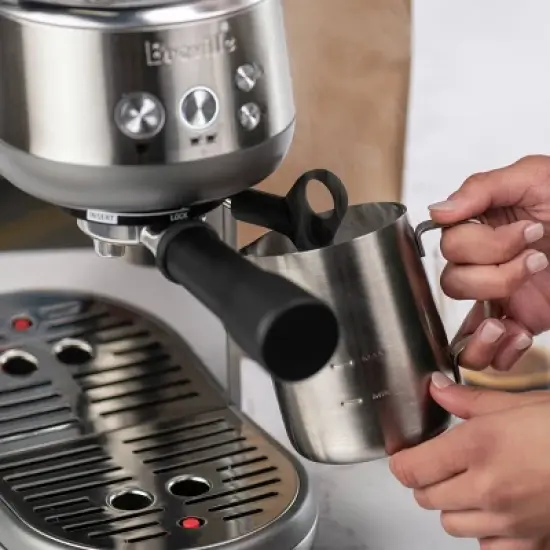 Breville Bambino Stainless Steel Espresso Maker Silver BES450BSS: 15 Bars Pressure, Milk Frother, Dishwasher-Safe Parts image {12}