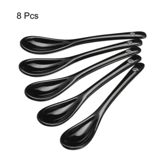 Unique Bargains Ceramic Home Kitchen Restaurant Tea Coffee Stirring Spoons image {2}