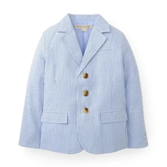 Hope & Henry Boys' Seersucker Suit Jacket, Kids image {9}