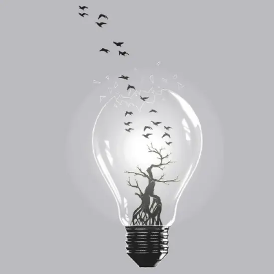 Men's Design By Humans Bulb By Barmalizer Tank Top image {1}