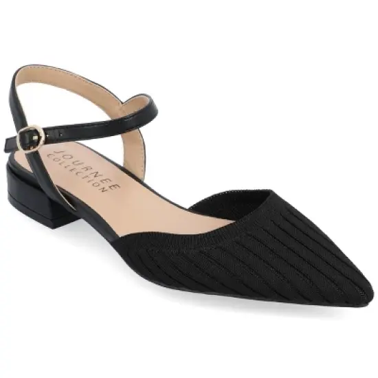 Journee Collection Womens Ansley Mary Jane Pointed Toe Flats image {9}