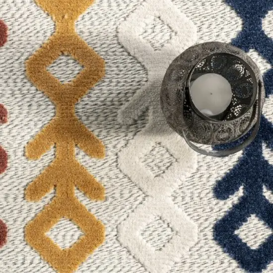 Corra Colorful Geometric Indoor/Outdoor Patio Area Rug image {5}