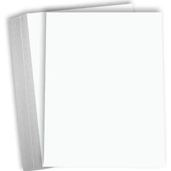Hamilco White Cardstock Thick Paper &ndash; 8 1/2 x 11" Blank Heavy Weight 80 lb Cover Card Stock - for Brochure Award and Stationery Printing - 50 Pack image {7}
