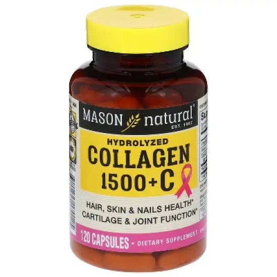 Mason Natural Collagen 1500 with Vitamin C Dietary Supplement Capsules - 120ct image {5}